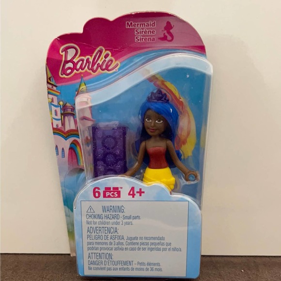 Mega Brands 2016 Mega Bloks Barbie Rainbow Cove Mini Mermaid Barbie Doll - Picture 2 of 3